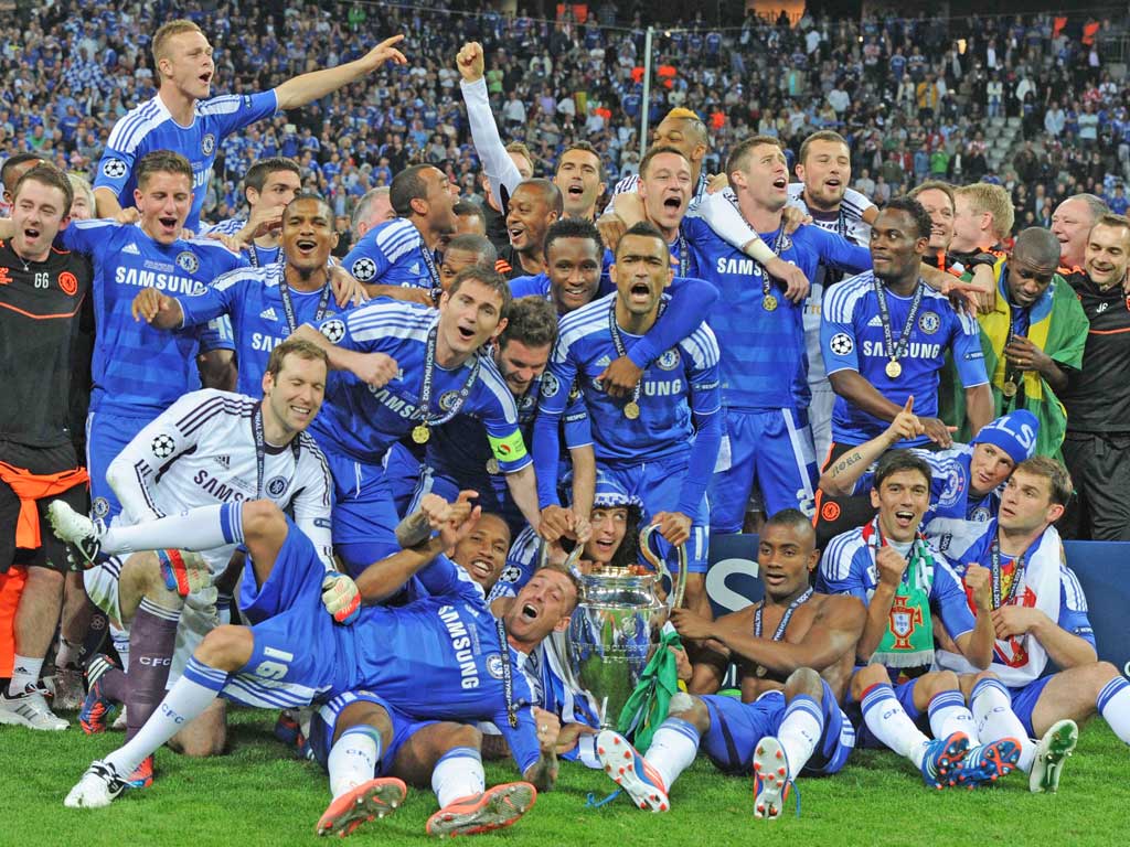 Chelsea celebrate Champions League glory