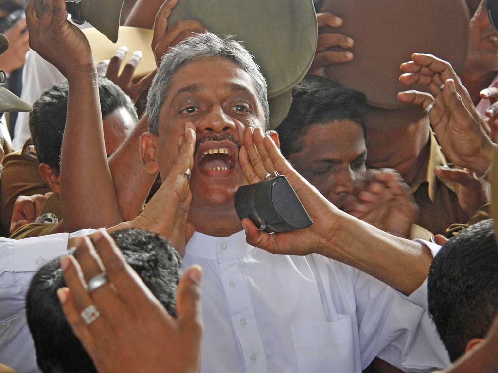 Former army chief Sarath Fonseka has been freed