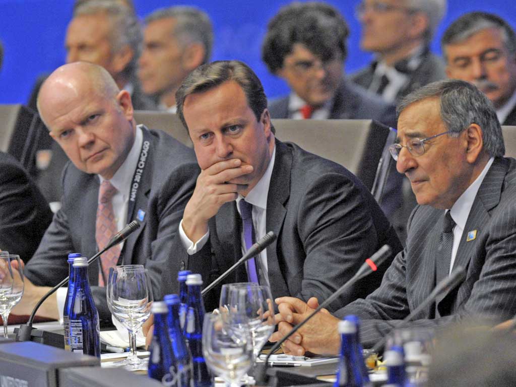 David Cameron during the North Atlantic Council at the NATO Summit in Chicago