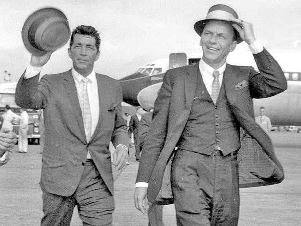 Dean Martin and Sinatra holidaying in Salton Sea, California