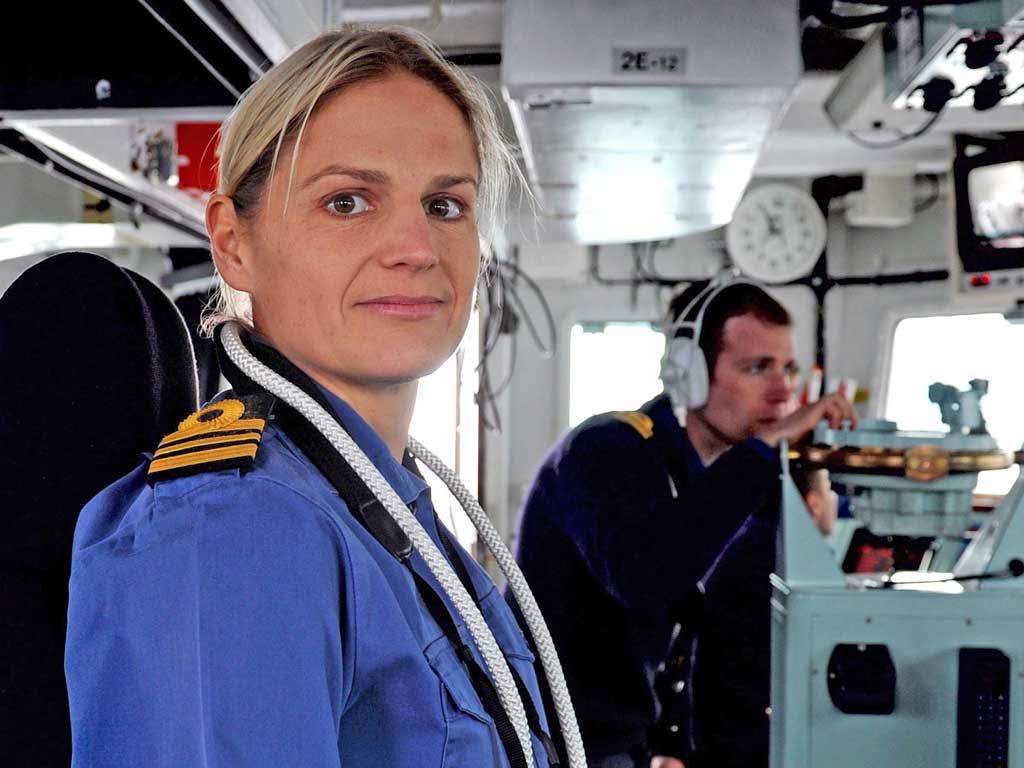The first woman in the Royal Navy is history to command a major warship