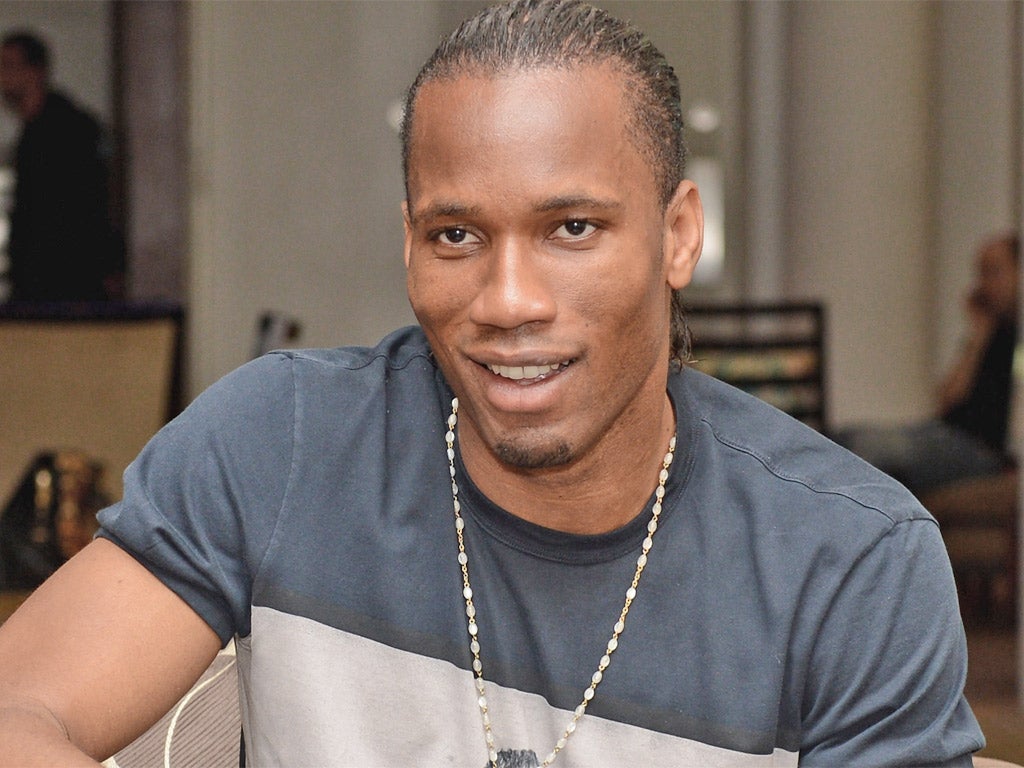 Didier Drogba holds court for the last time as a Chelsea player