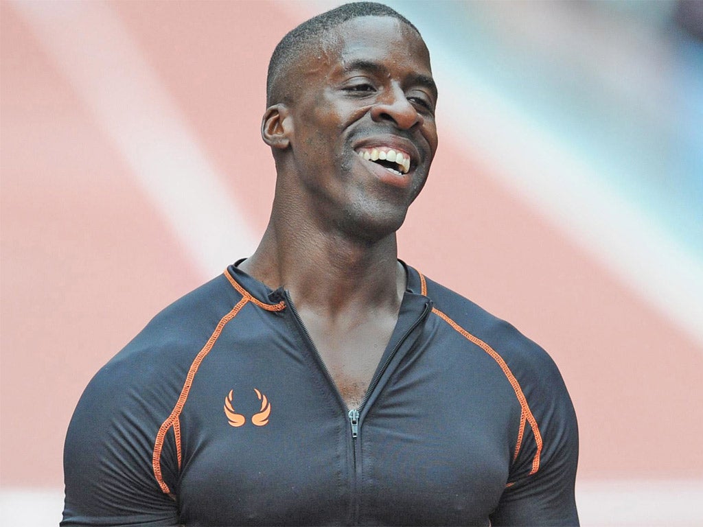 Dwain Chambers feels 'like a kid again' after being invited to race in elite competition