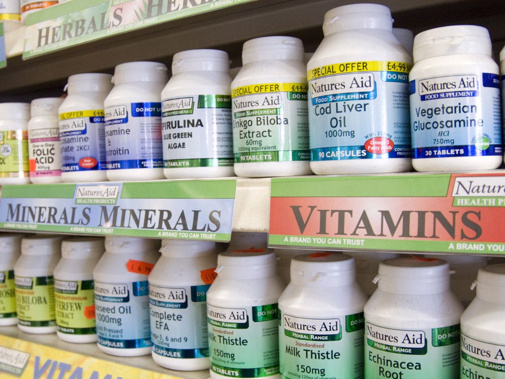 Health supplements are not necessarily beneficial to its user