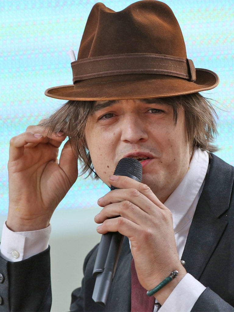 Pasty-faced, soap-dodging would-be troubadour Pete Doherty