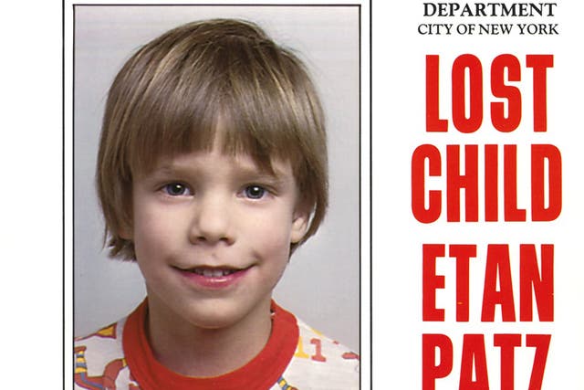 A police poster issued after Etan Patz went missing in 1979