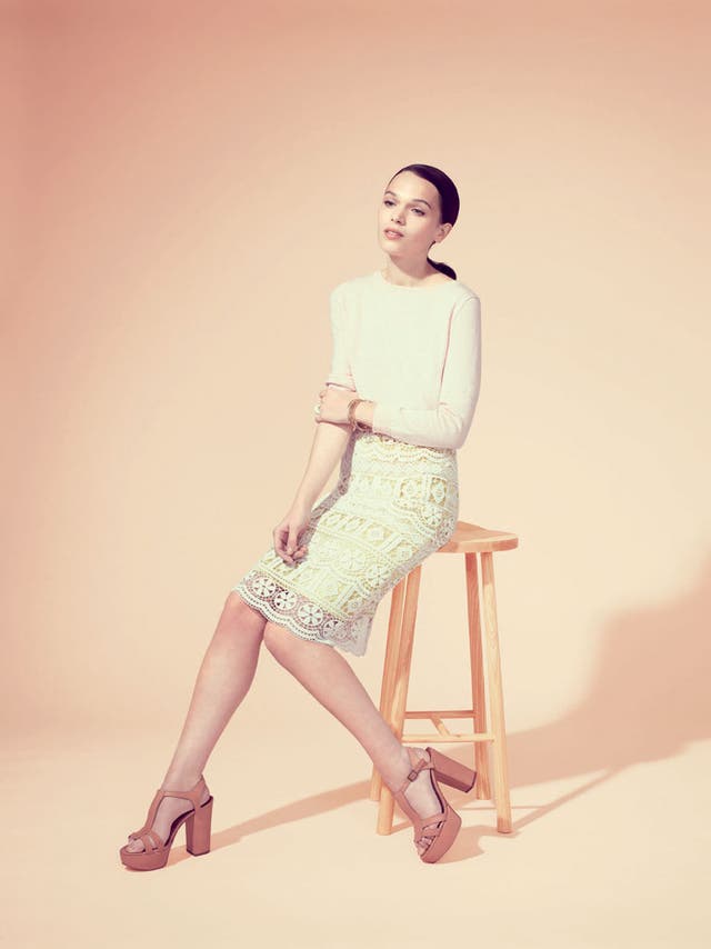 Kill two trends with one skirt in this lemon-yellow broderie number from Warehouse. £60, warehouse.co.uk