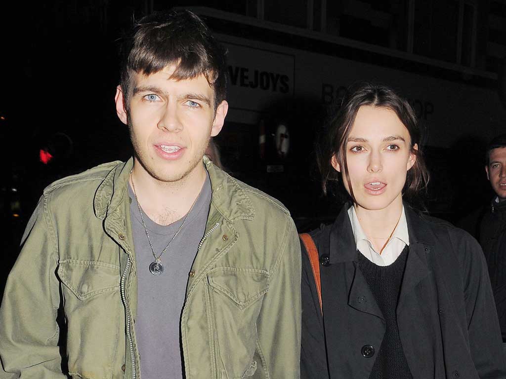 Knightley and Righton in London last month