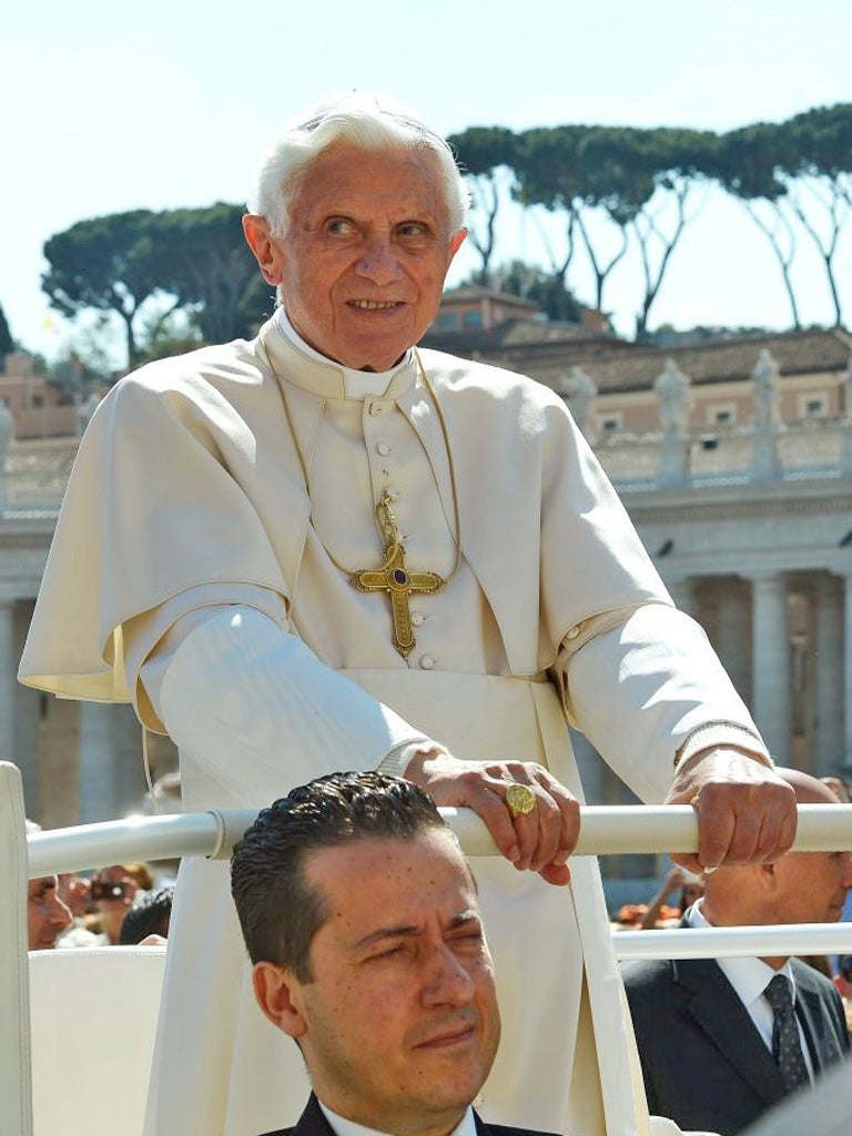 Paolo Gabriele with Pope Benedict in Saint Peter’s Square last month