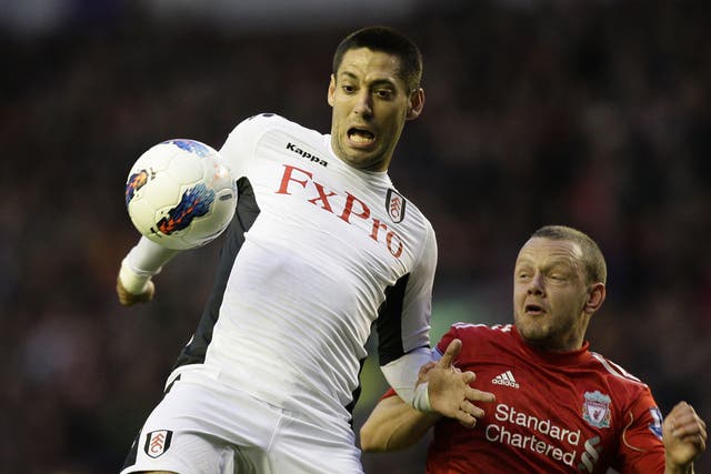Clint Dempsey (left) is rumoured to be a target for Arsenal this summer