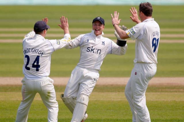 Tim Ambrose: Turned the match after Surrey's Gareth Batty had
Warwickshire reeling at 37 for 4