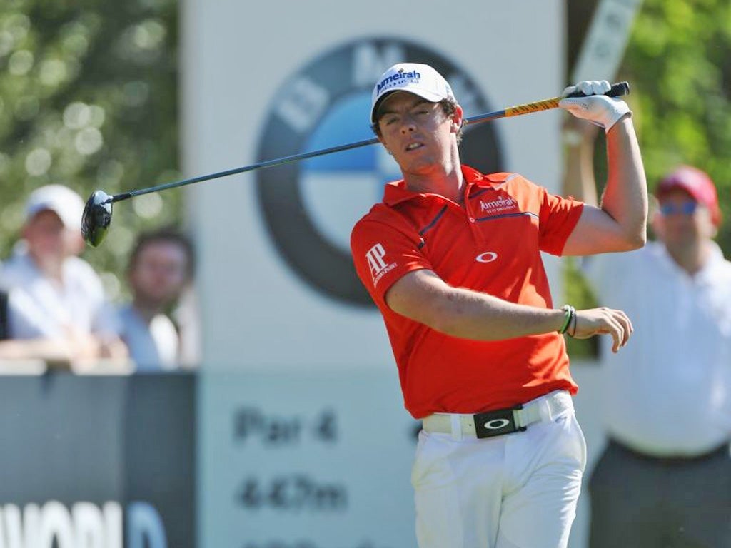 Rory McIlroy on a day of little joy