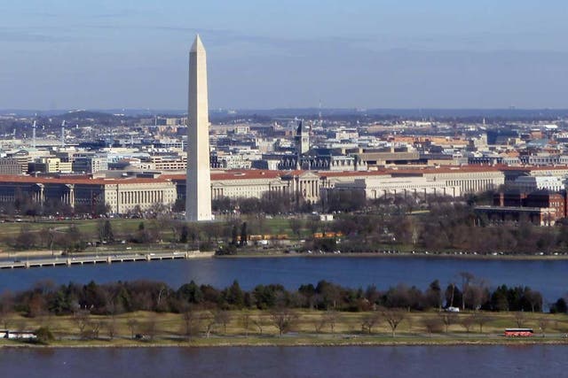 Focal Point: The 555ft Washington Monument may soon have
high-rise rivals