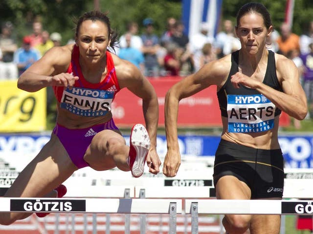 <b><u>100m hurdles</u></b>
<b>What she did yesterday:</b>
<br />12.81sec is Ennis's fastest hurdles time in a heptathlon. She clocked 12.94sec at the World Championships last summer
<p><b>What will she have to do in London?</b>
<br />12.81sec would be a good start for Ennis. She is a world-class hurdler and therefore needs to make ground on her rivals in this event</p>