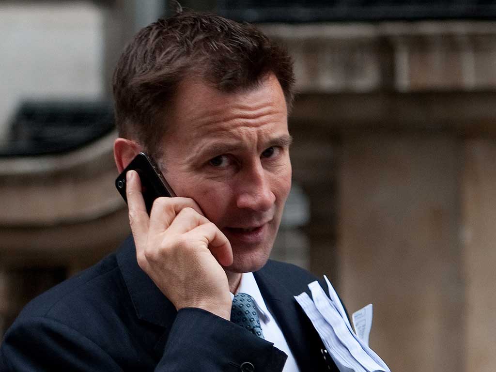 Jeremy Hunt described the overall picture in the East End of London as 'very encouraging'