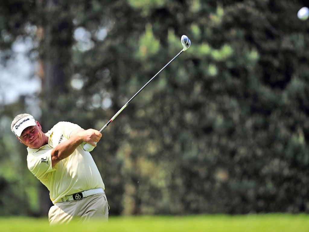 Champion of the Open Darren Clarke