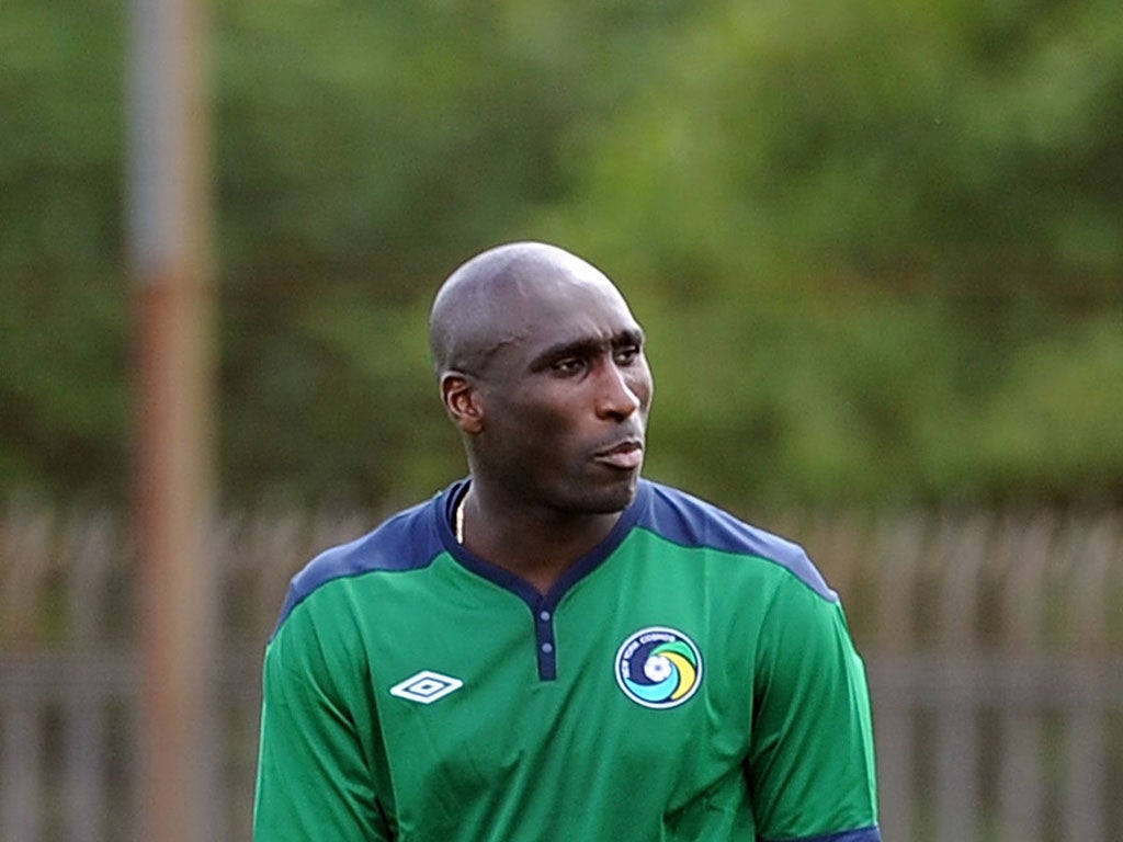Sol Campbell said black England fans 'could come home in a coffin'