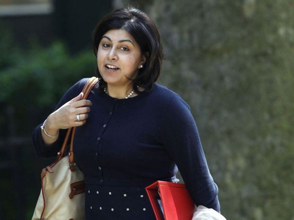 Baroness Warsi insists she acted within the rules