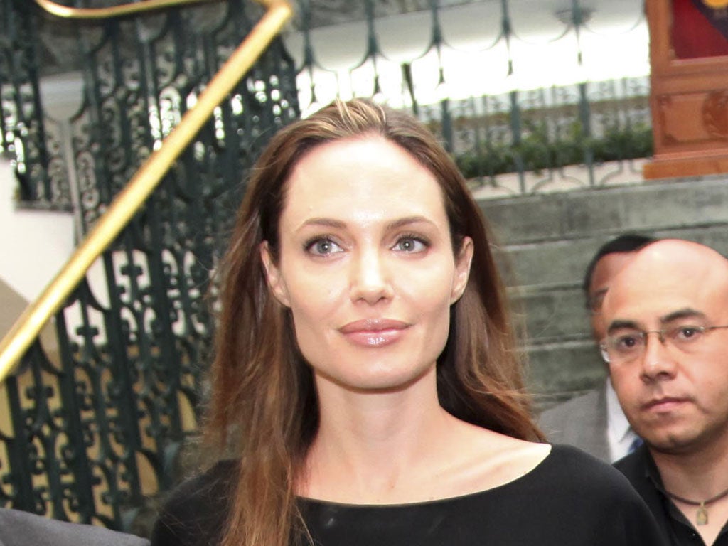 Actress Angelina Jolie the director of In the Land of Blood and Honey
