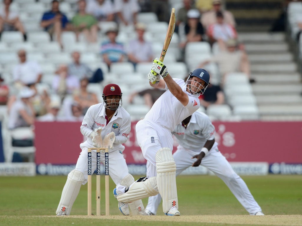 Strauss strikes out against the West Indies