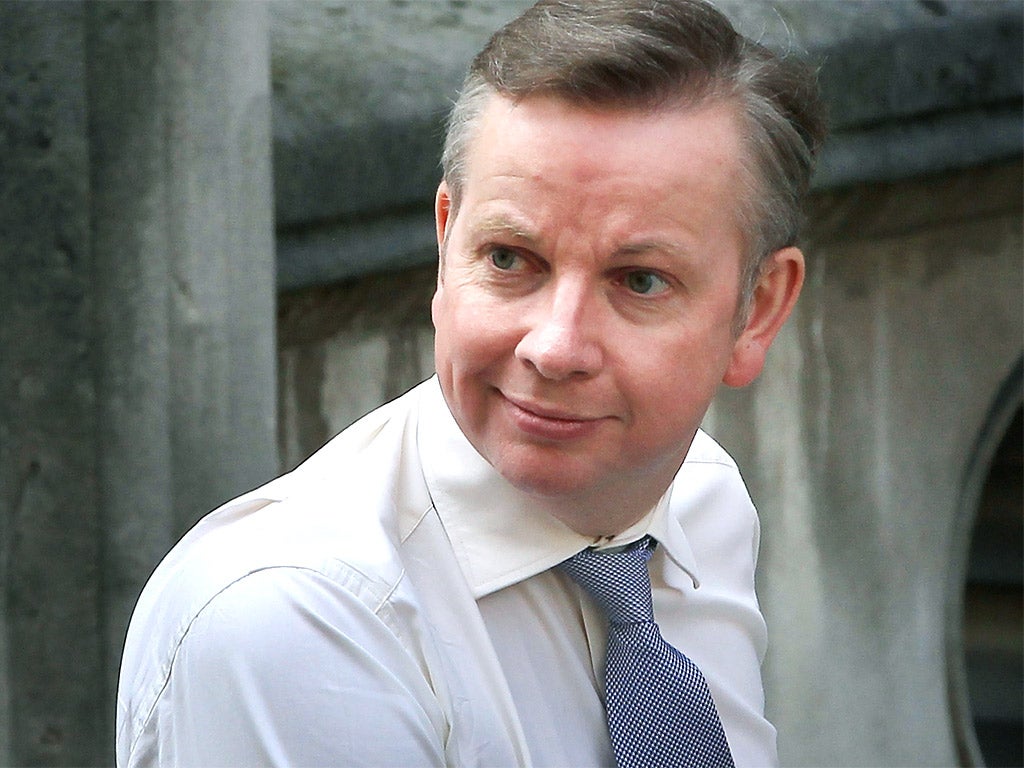 Education Secretary Michael Gove arrives at the Leveson Inquiry yesterday