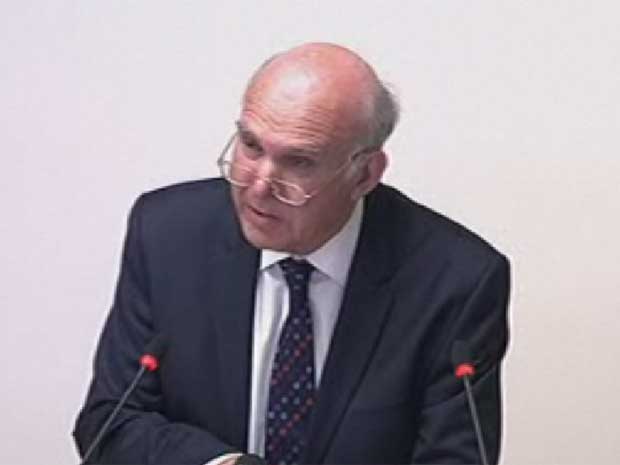 Vince Cable at the Leveson Inquiry today