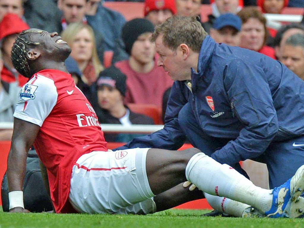 Sagna could return to action by the end of the month, having been sidelined since the start of May after fracturing his right fibula against Norwich