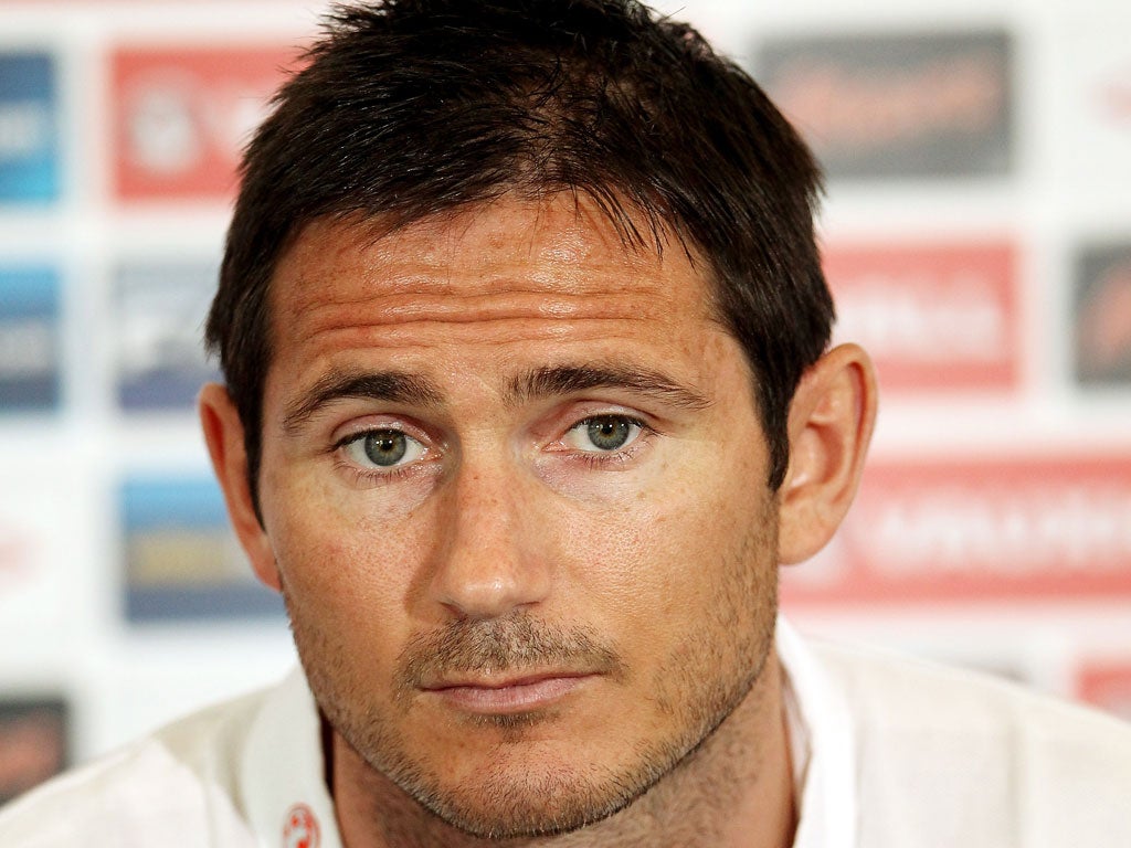Frank Lampard will go for a scan tomorrow
