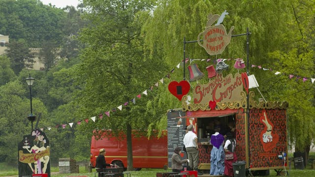 The 'Strumpets with Crumpets' van