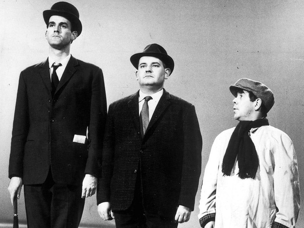 John Cleese, Ronnie Barker and Ronnie Corbett performing their famous sketch about the class system
