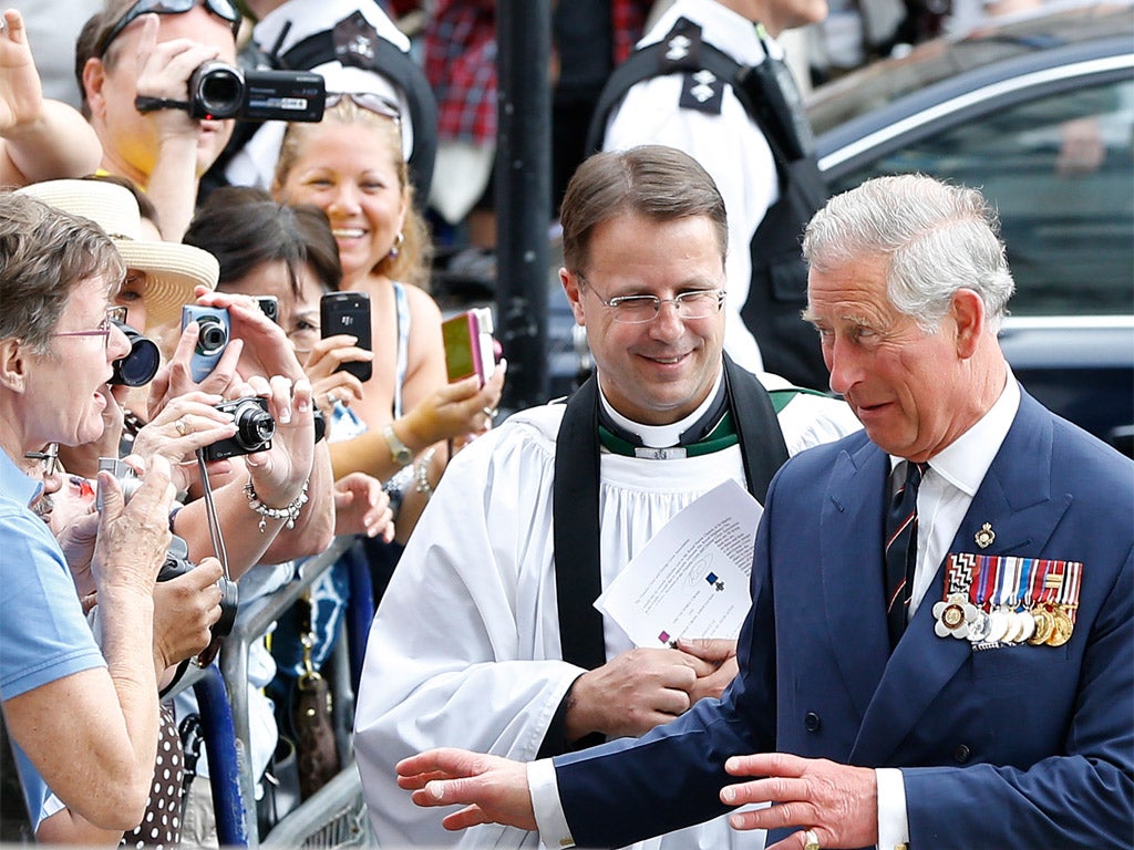 Prince Charles, in London yesterday, will be meeting Sri Lanka's leader for the Jubilee celebrations
