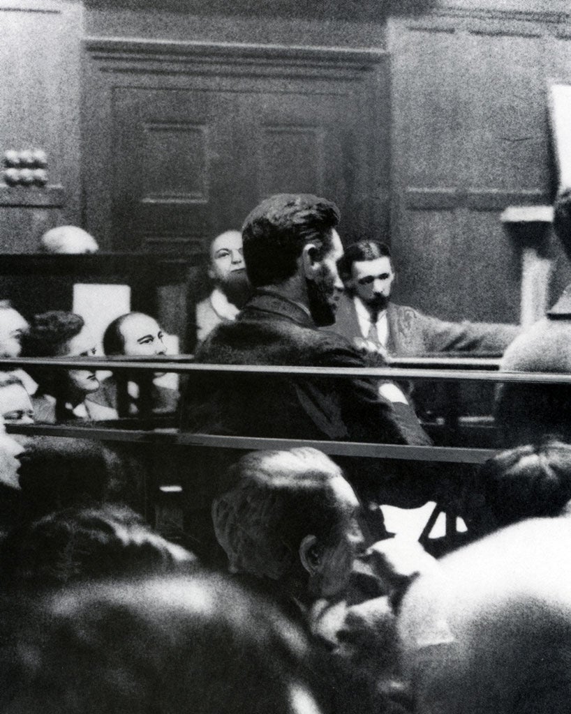 Irish martyr-traitor: Roger Casement, in the dock at the Old Bailey, London, in June 1916