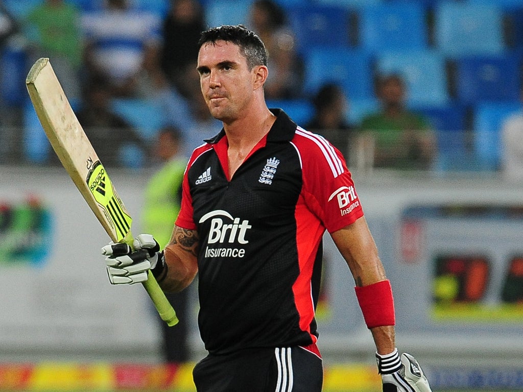 Kevin Pietersen celebrated his century against Pakistan in Dubai in February but England must now do without him in ODIs