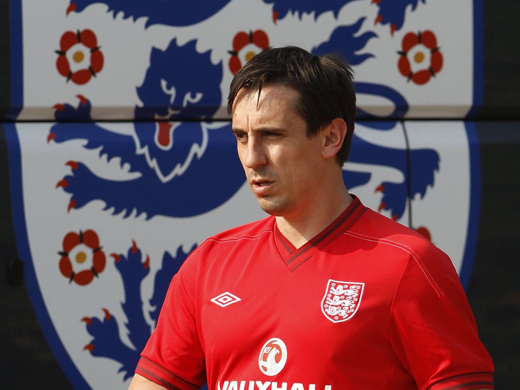 Gary Neville is all too well aware of the pressures of playing for England