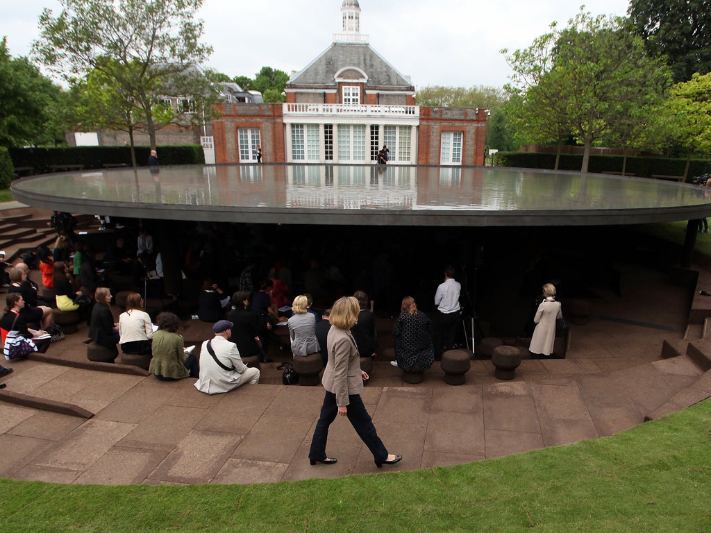 A general view of the Serpentine Gallery Pavilion