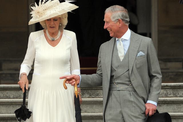 The Prince of Wales with the Duchess of Cornwall at Buckingham Palace this week