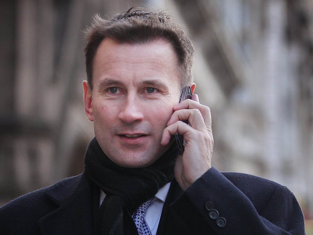 Jeremy Hunt will never have thought his texts would be released for the public gaze