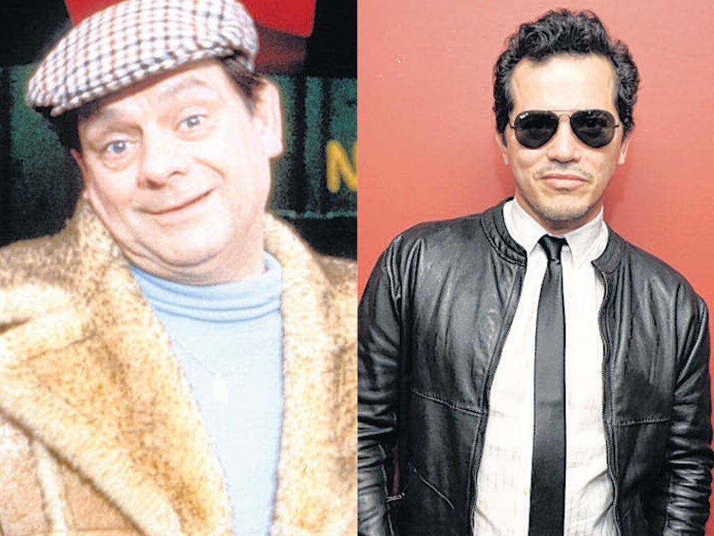 John Leguizamo (right) in the role of Del made famous by Sir David Jason (left).