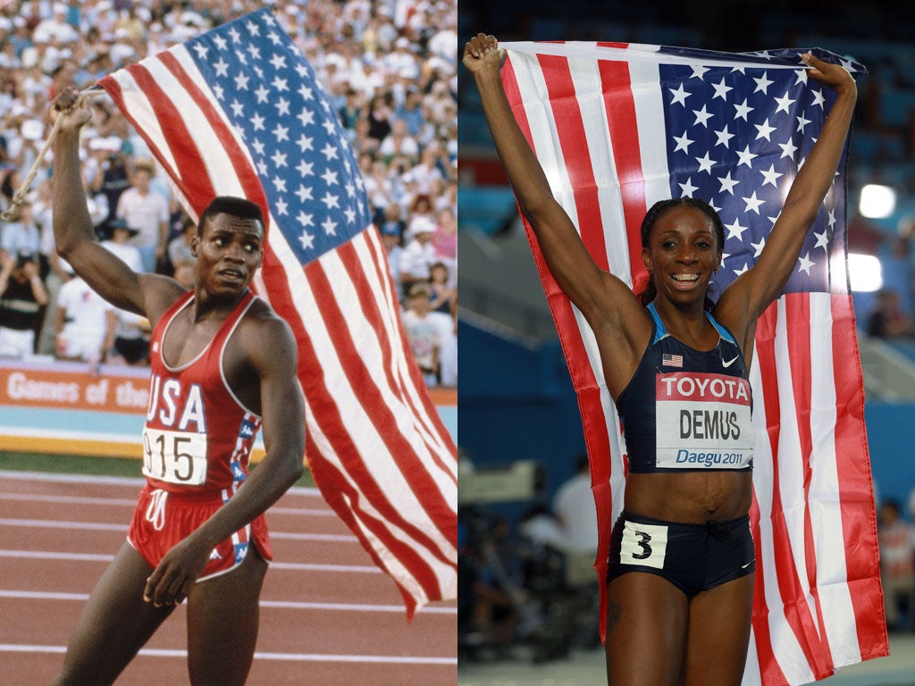 Carl Lewis won nine Olympic golds but the next generation, including Lashinda Demus, are less well-known