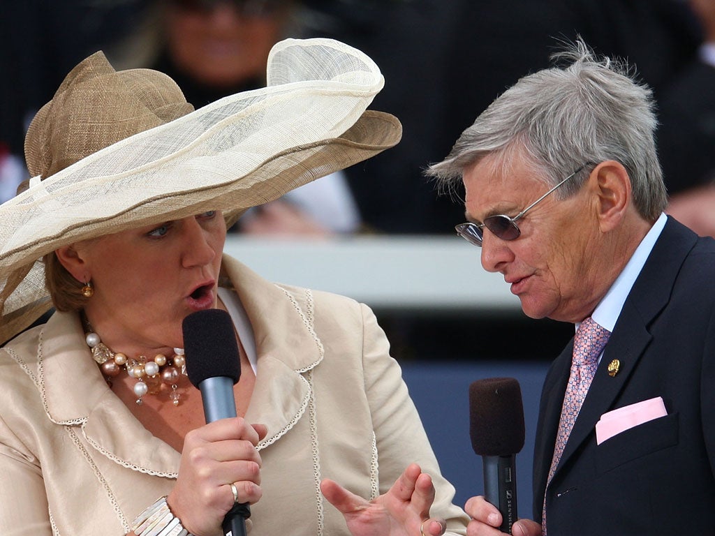 Clare Balding and Willie Carson – never at a loss for words
