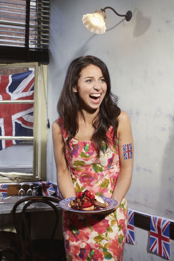 Royal stamp of approval: Florence Knight with her Poor Knights of Windsor dessert