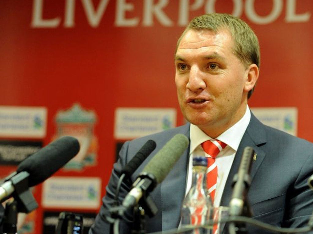 New Liverpool manager Brendan Rodgers