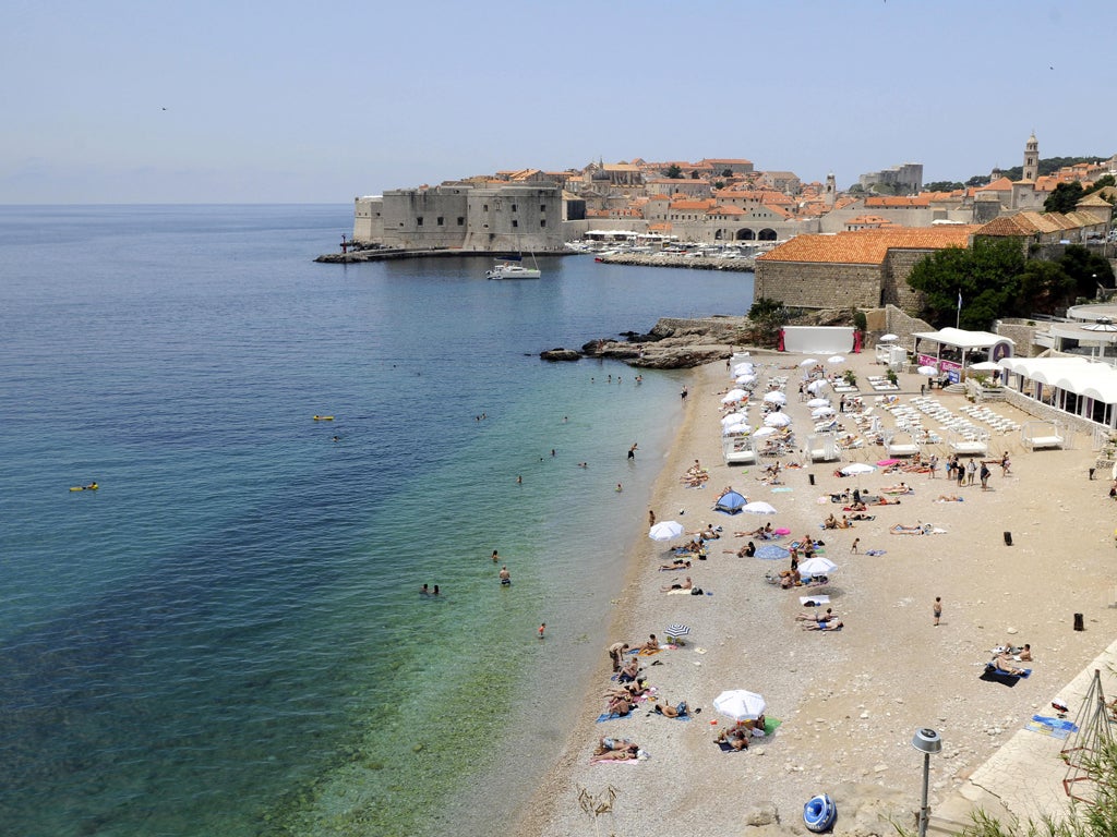 Dubrovnik's Sun Garden resort is one of the few developments allowed on Croatia's beaches