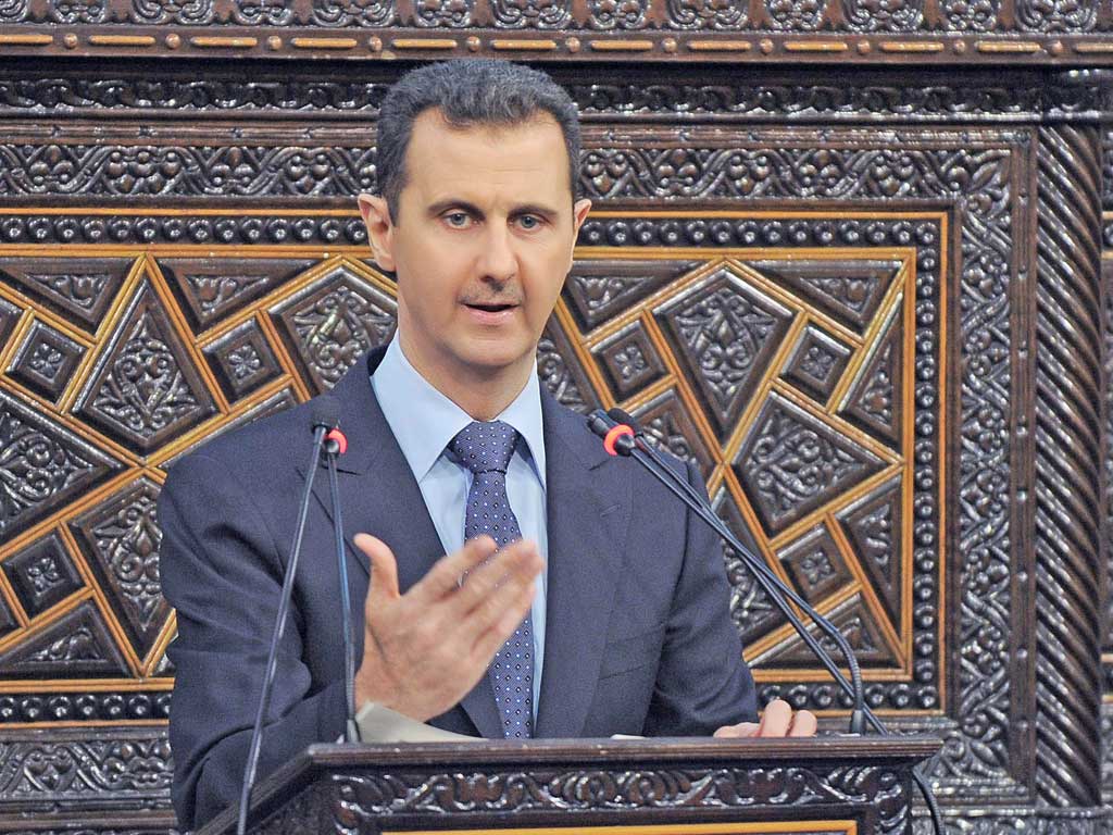 President Assad warned his war could spread to other countries