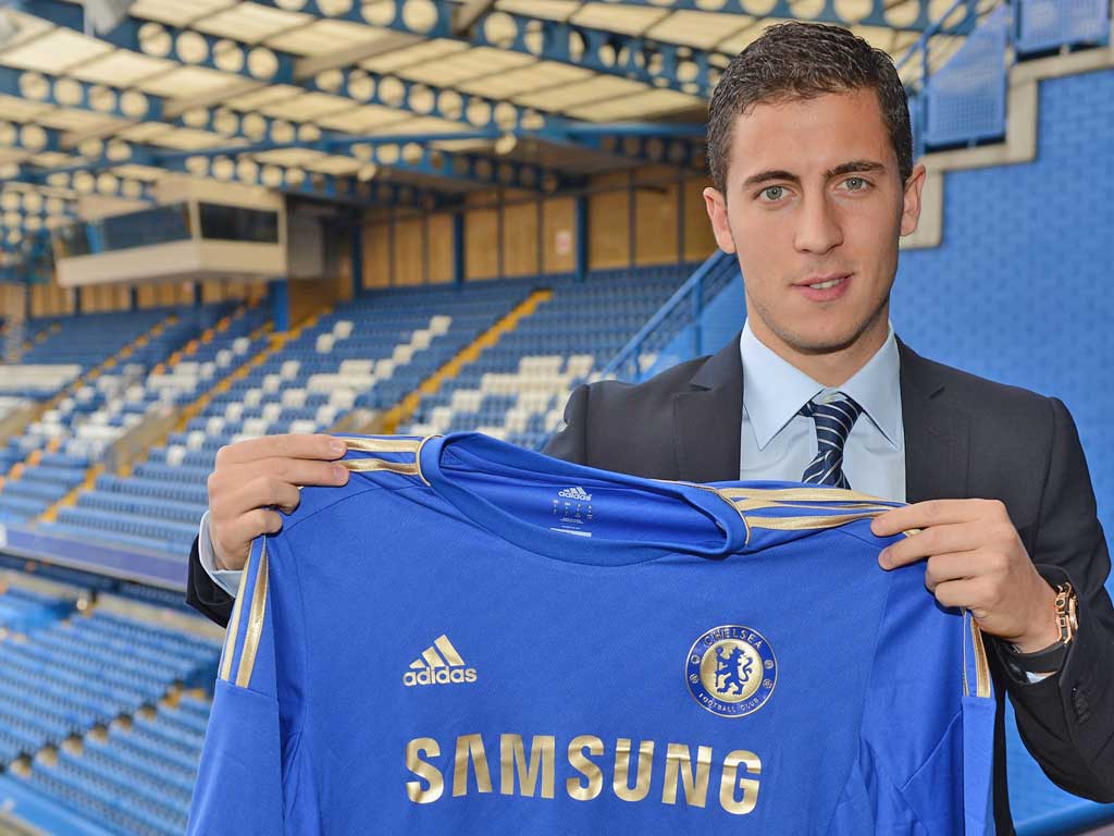 EDEN HAZARD: The former Lille star will become the fourth
Belgian player at Chelsea