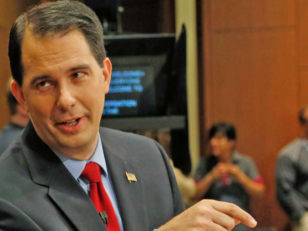 Governor Scott Walker angered unions with attack on collective
bargaining rights