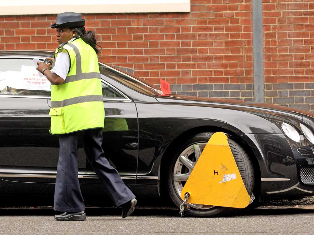 After a lawless year, a team of six traffic wardens patrolled the streets of Aberystwyth yesterday
