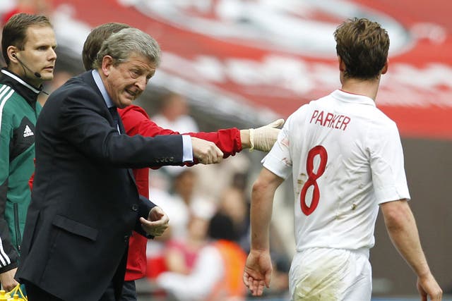 Roy Hodgson offers Parker some direction