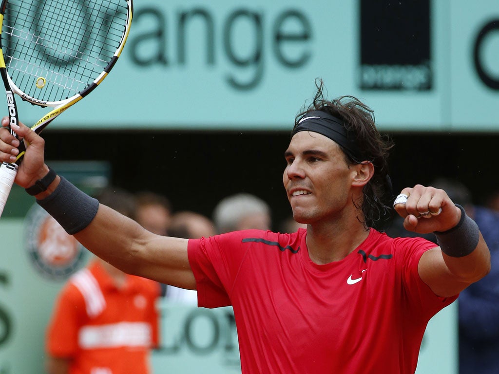 Nadal is bidding for a seventh French Open title
