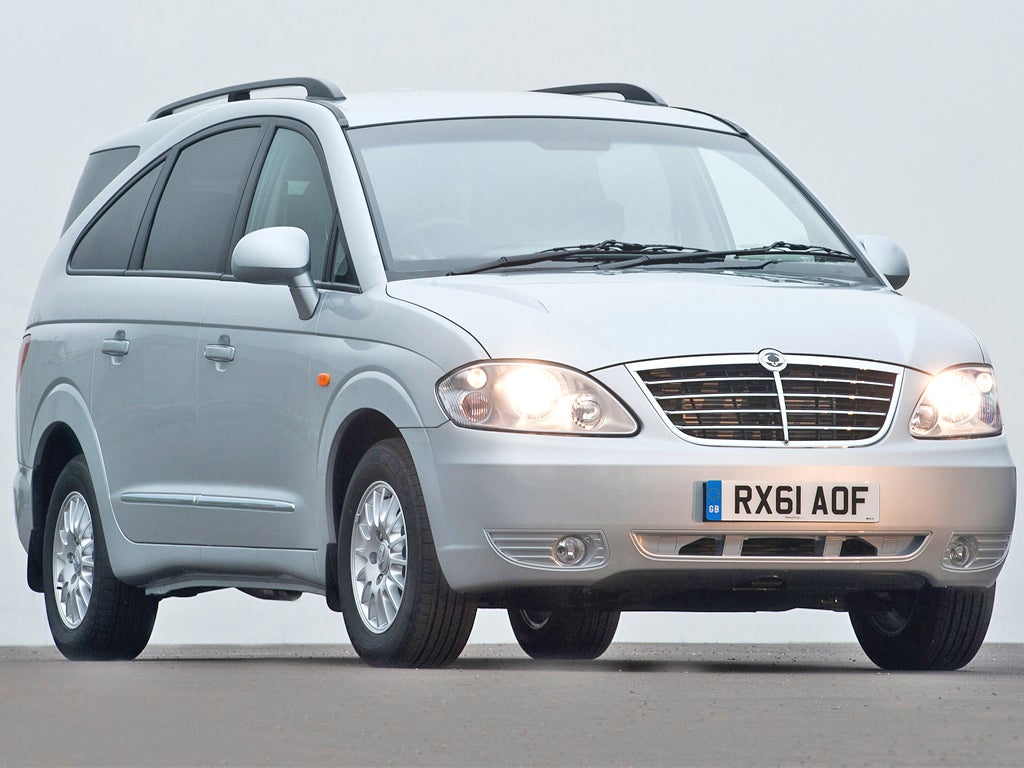 Roomy: the Ssangyong Rodius probably has the widest centre console in the business